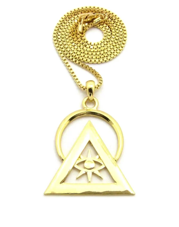 gold plated Freemason necklace